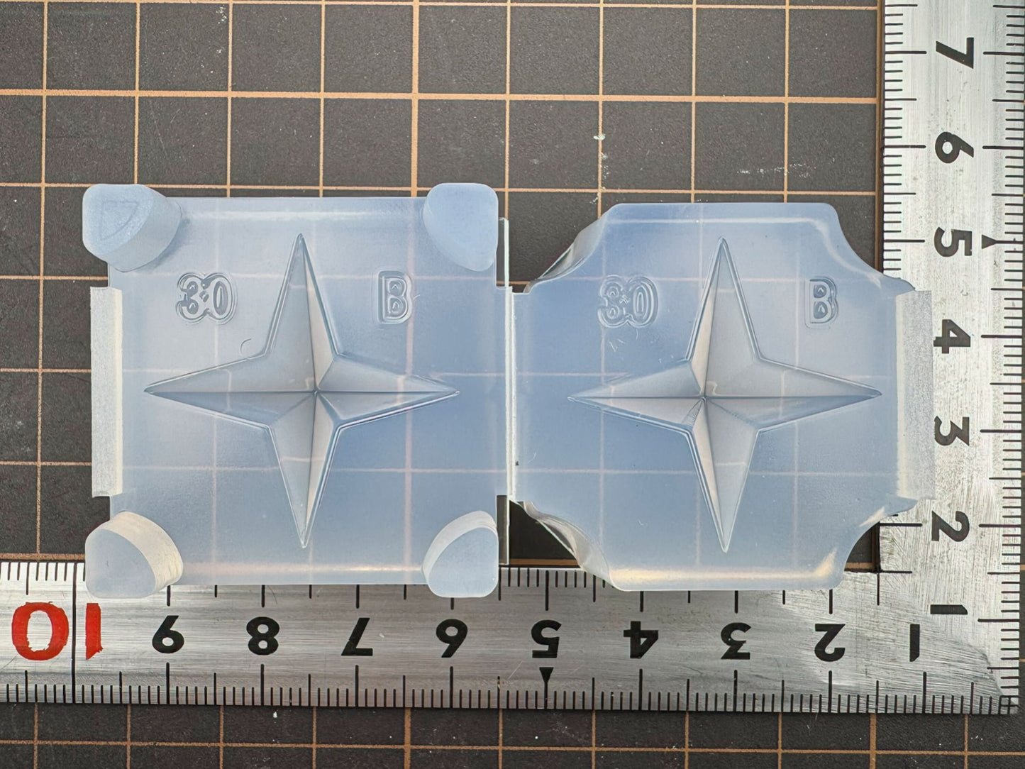 「立体四芒星B」レジン用モールド