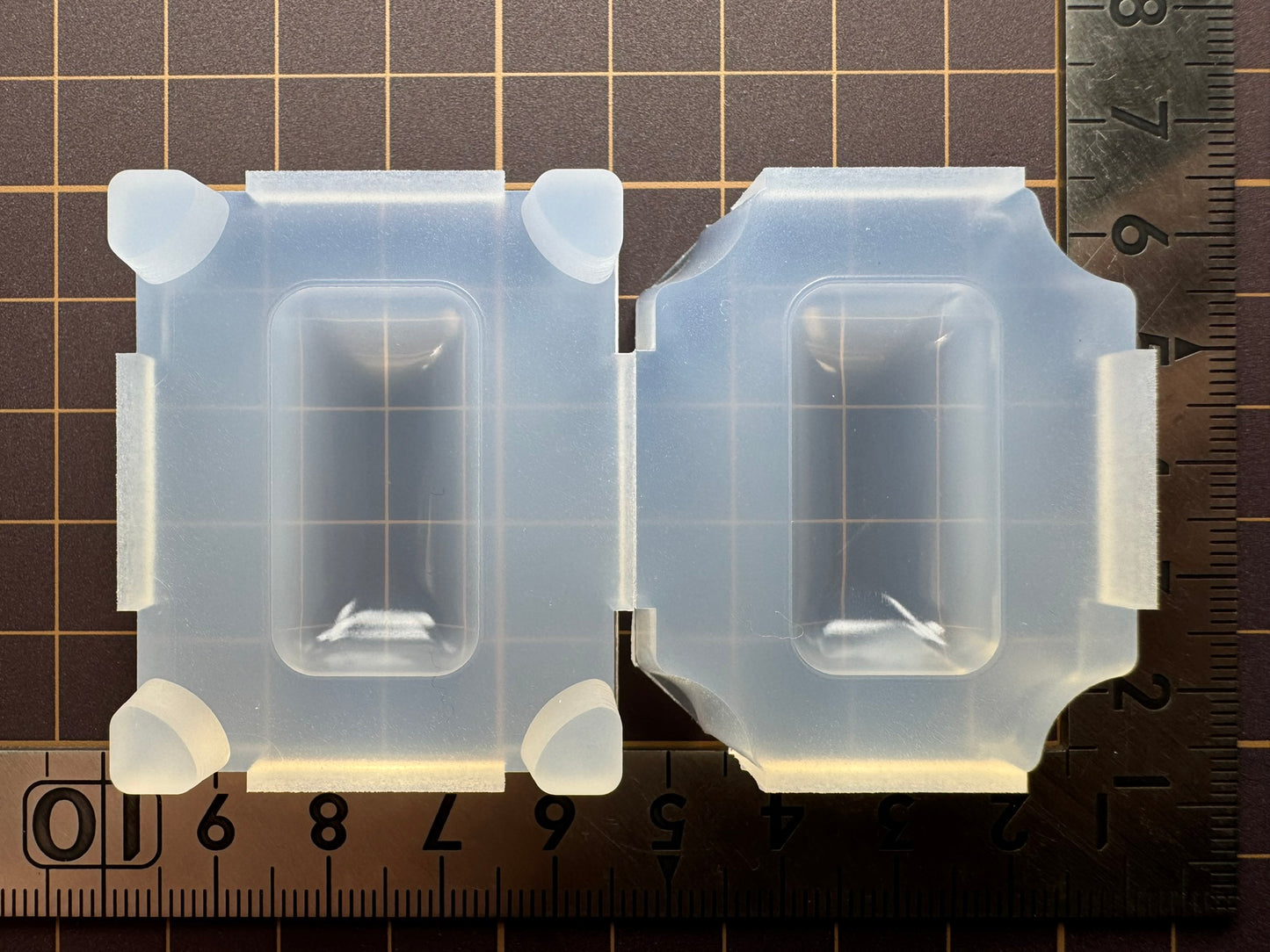 30mm「ぷっくり長方形」レジン用モールド