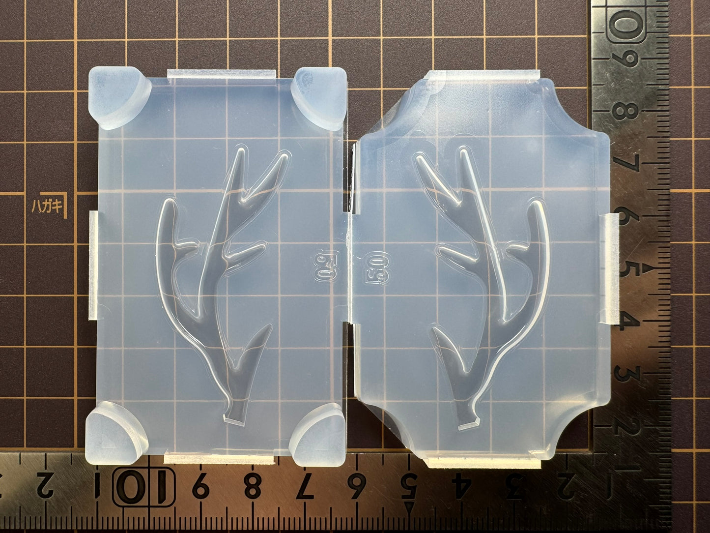 50mm「鹿の角B」レジン用モールド