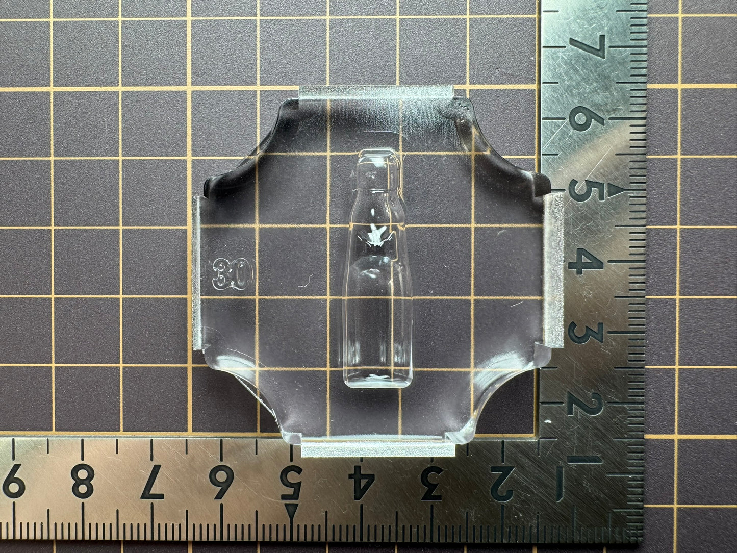 超高強度シリコン「ラムネ瓶(表)」レジン用モールド