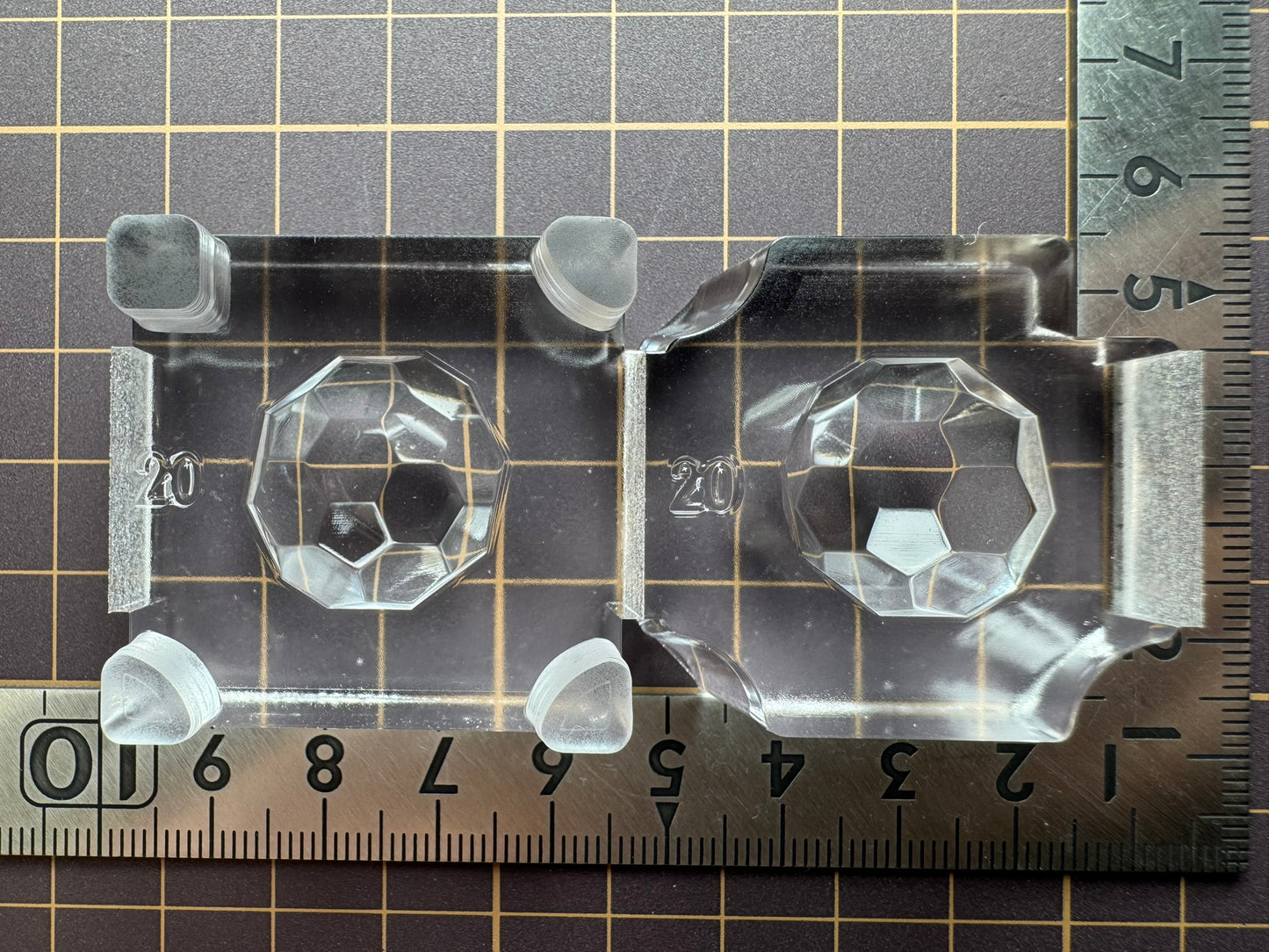 超高強度シリコン「切頂二十面体」レジン用モールド