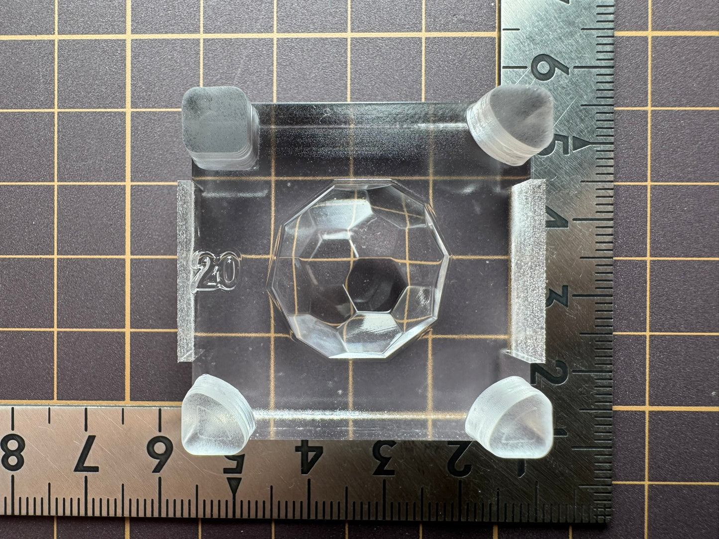 超高強度シリコン「切頂二十面体(裏)」レジン用モールド