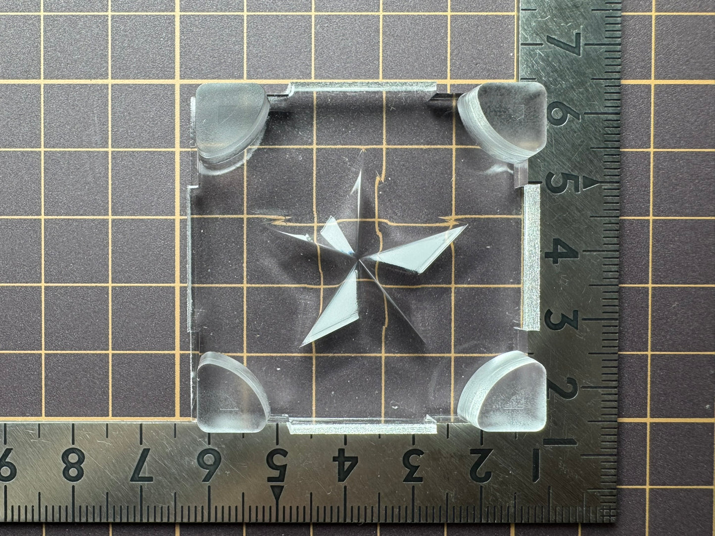 超高強度シリコン「30mm立体星B(裏)」レジン用モールド
