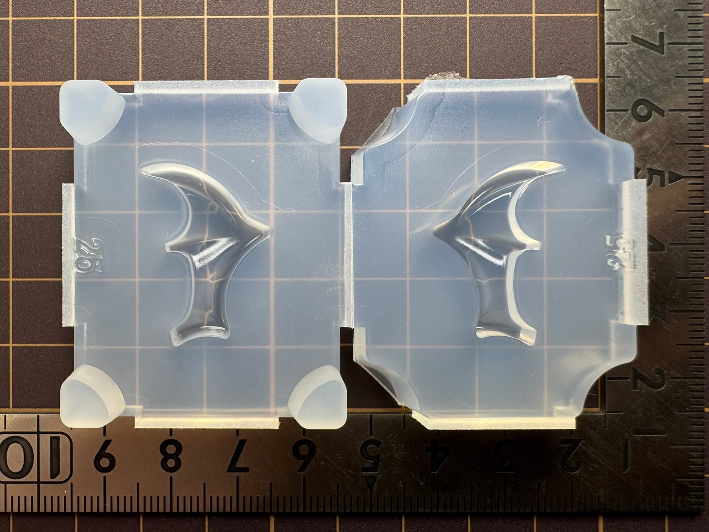 25mm「立体デフォルメ翼B」レジン用モールド