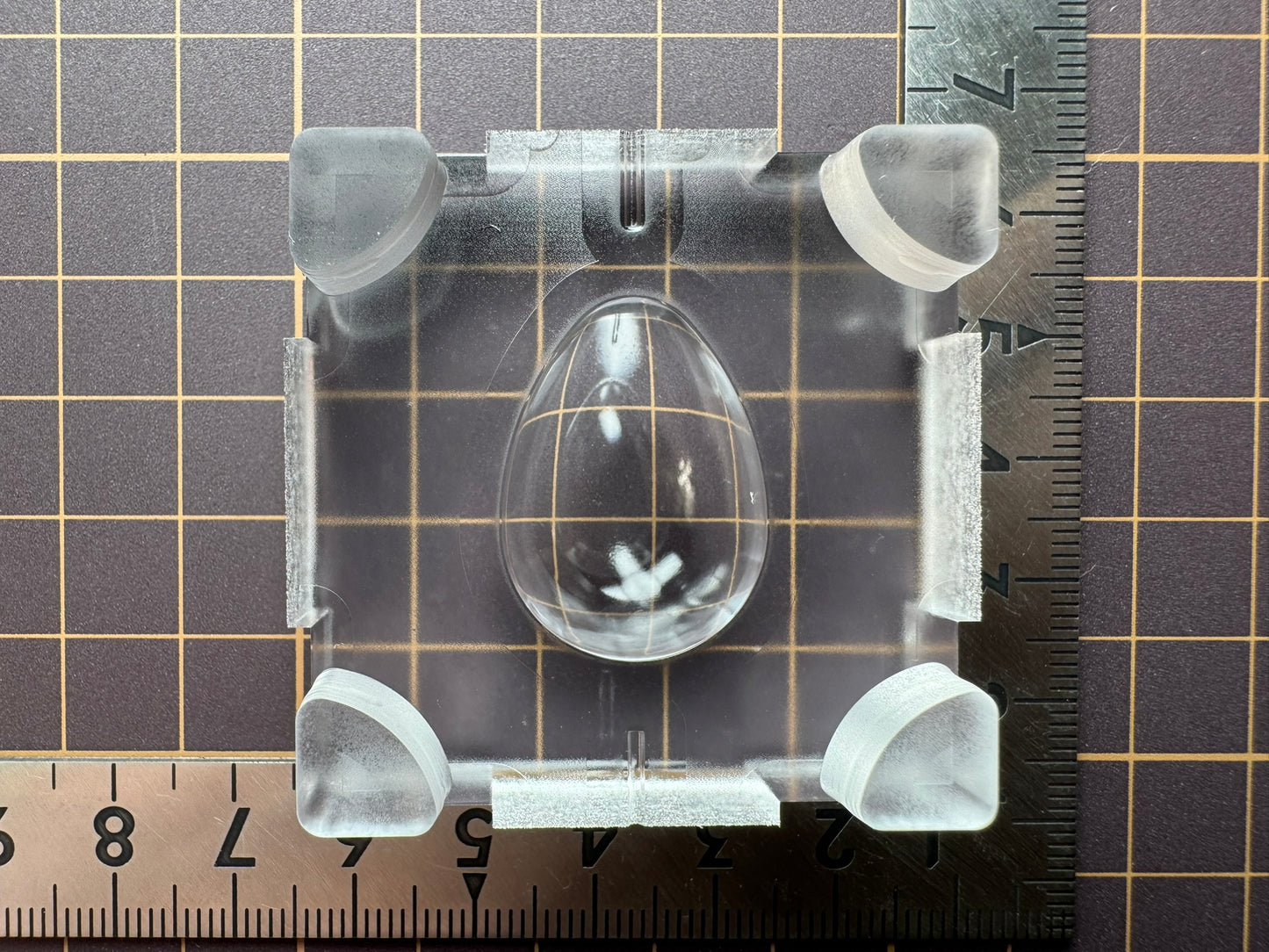 Ultra-strong silicone "Egg with center line (back)" resin mold