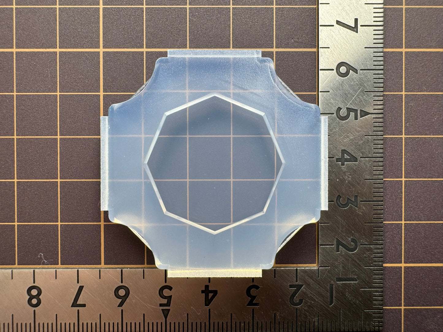 30mm「八角形プレート」レジン用モールド