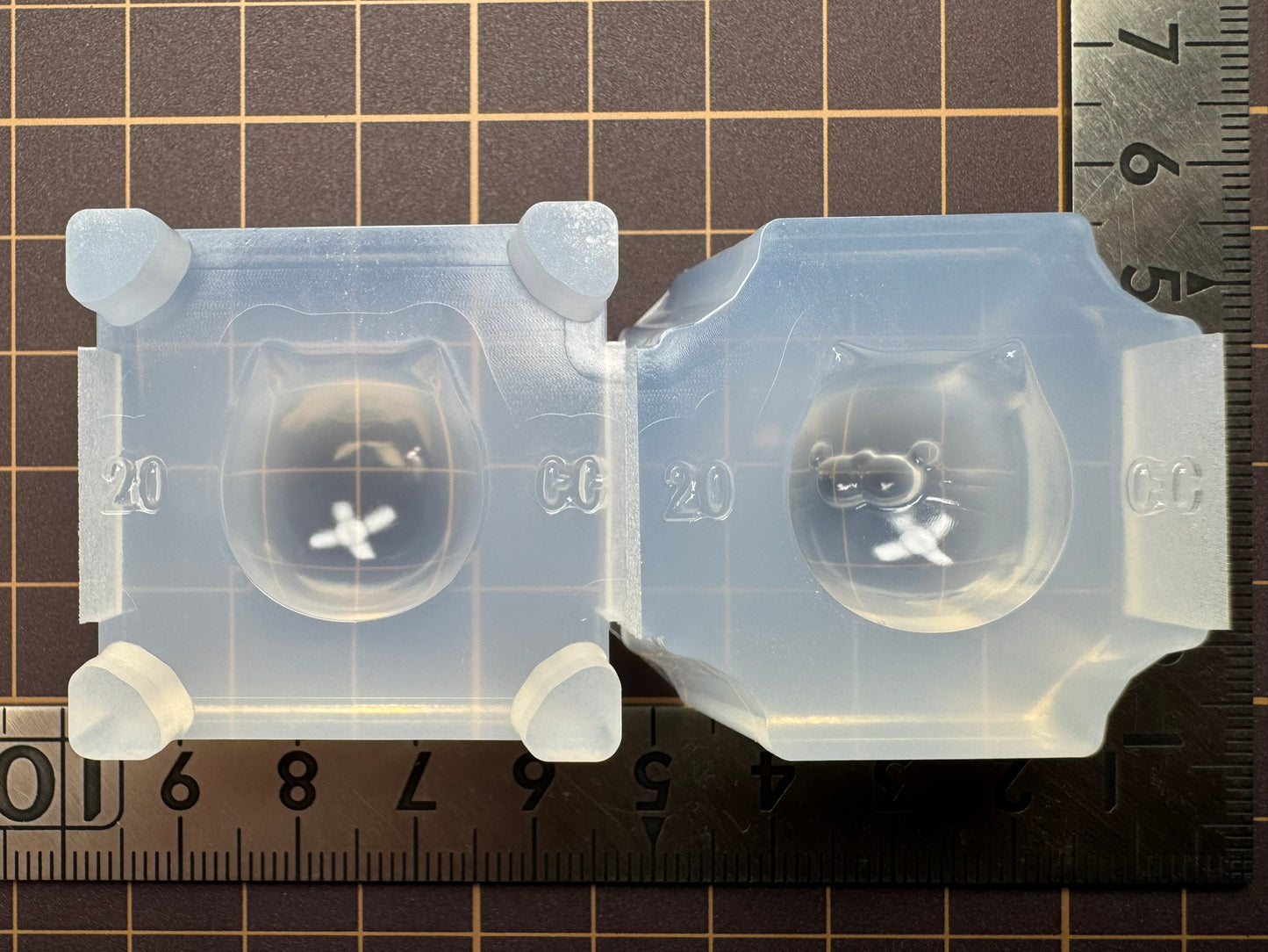 20mm「丸猫」レジン用モールド