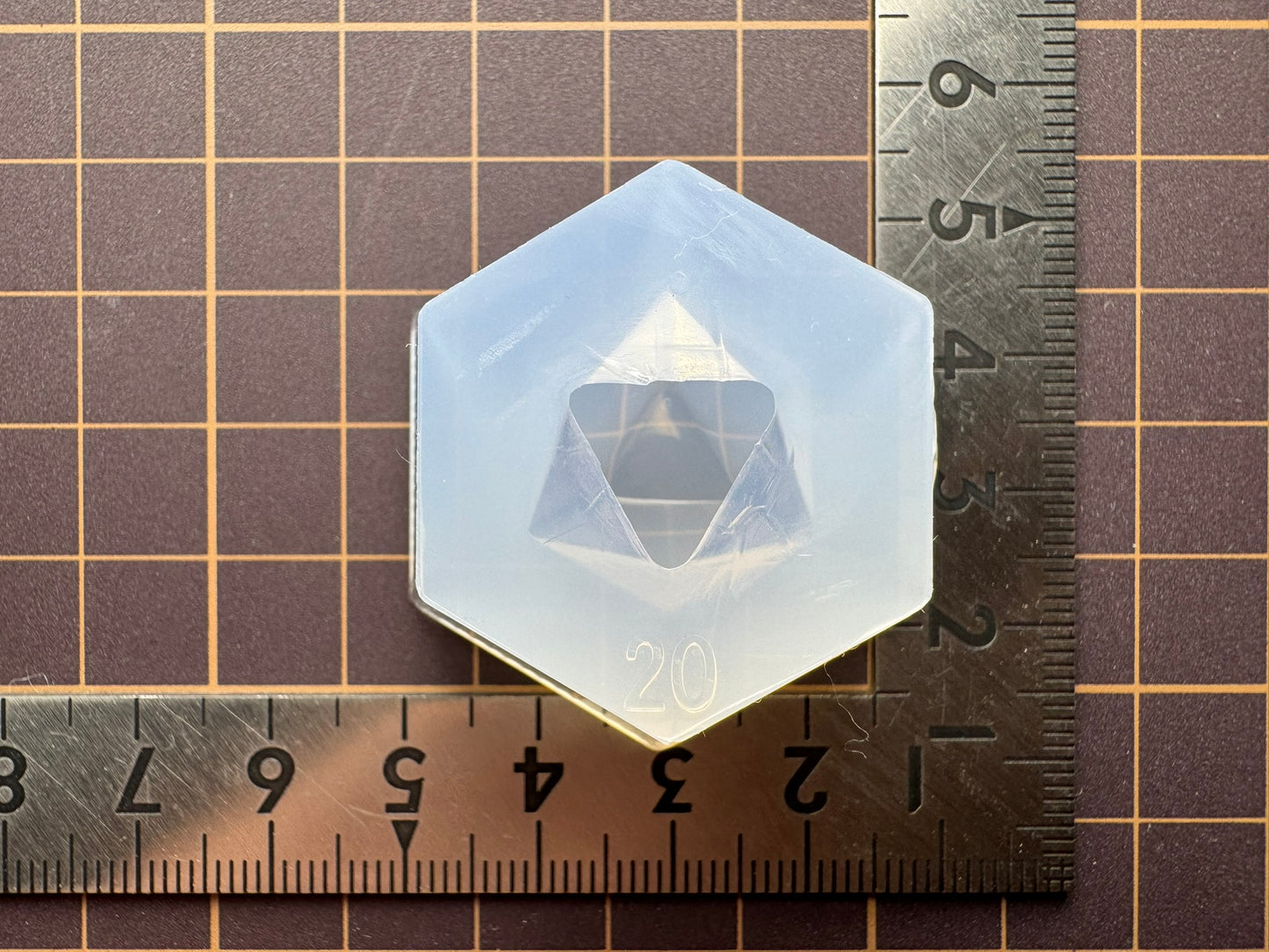 20mm「一体型正二十面体」レジン用モールド