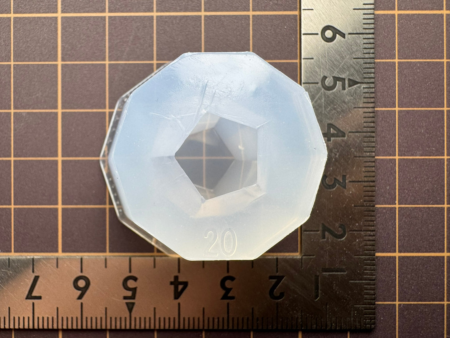 20mm「一体型正十二面体」レジン用モールド