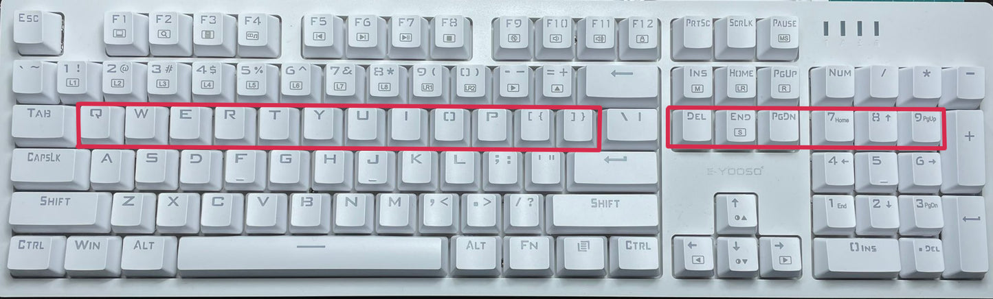 「キーキャップB」レジン用モールド