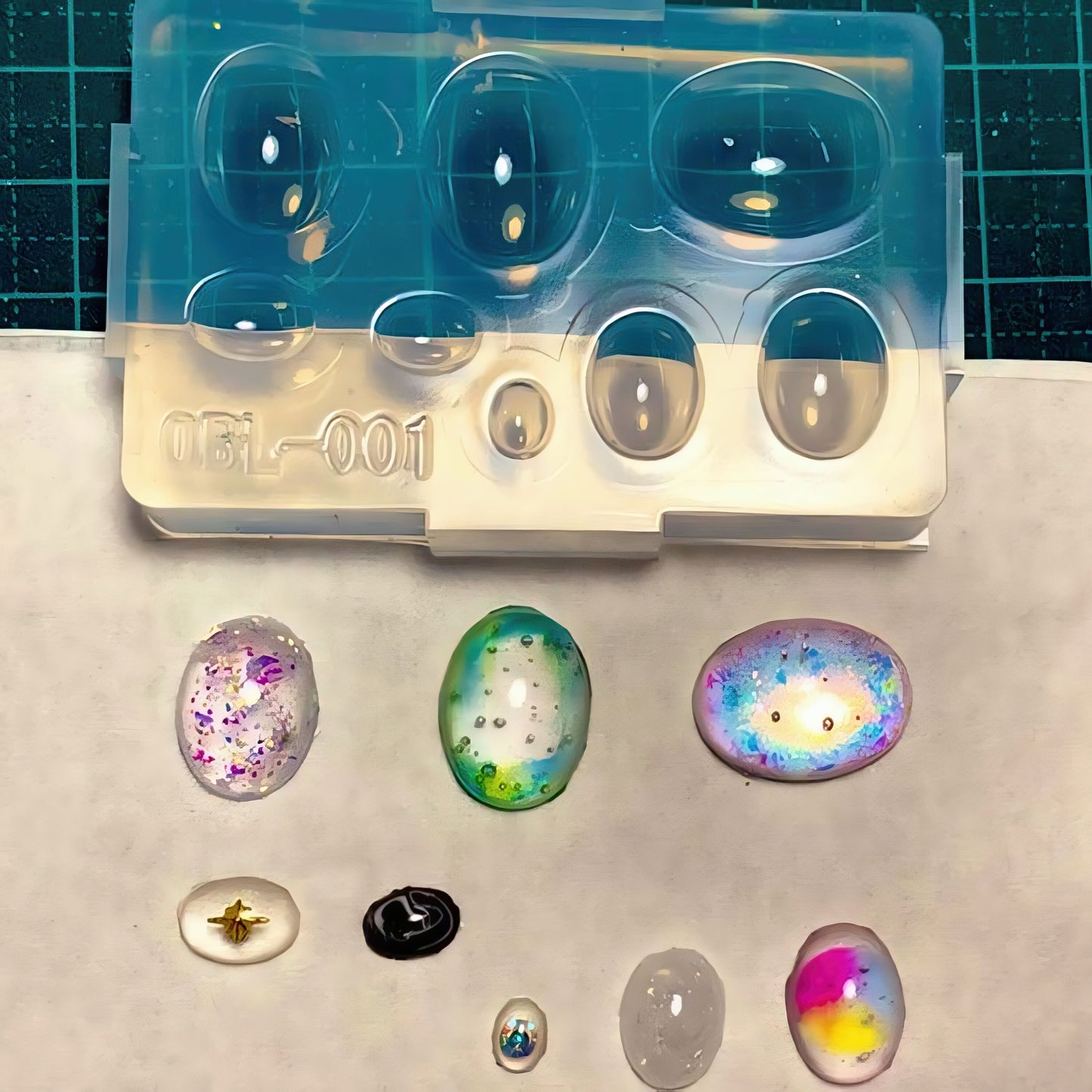 OBL-001「オーバルアソート」レジン用モールド