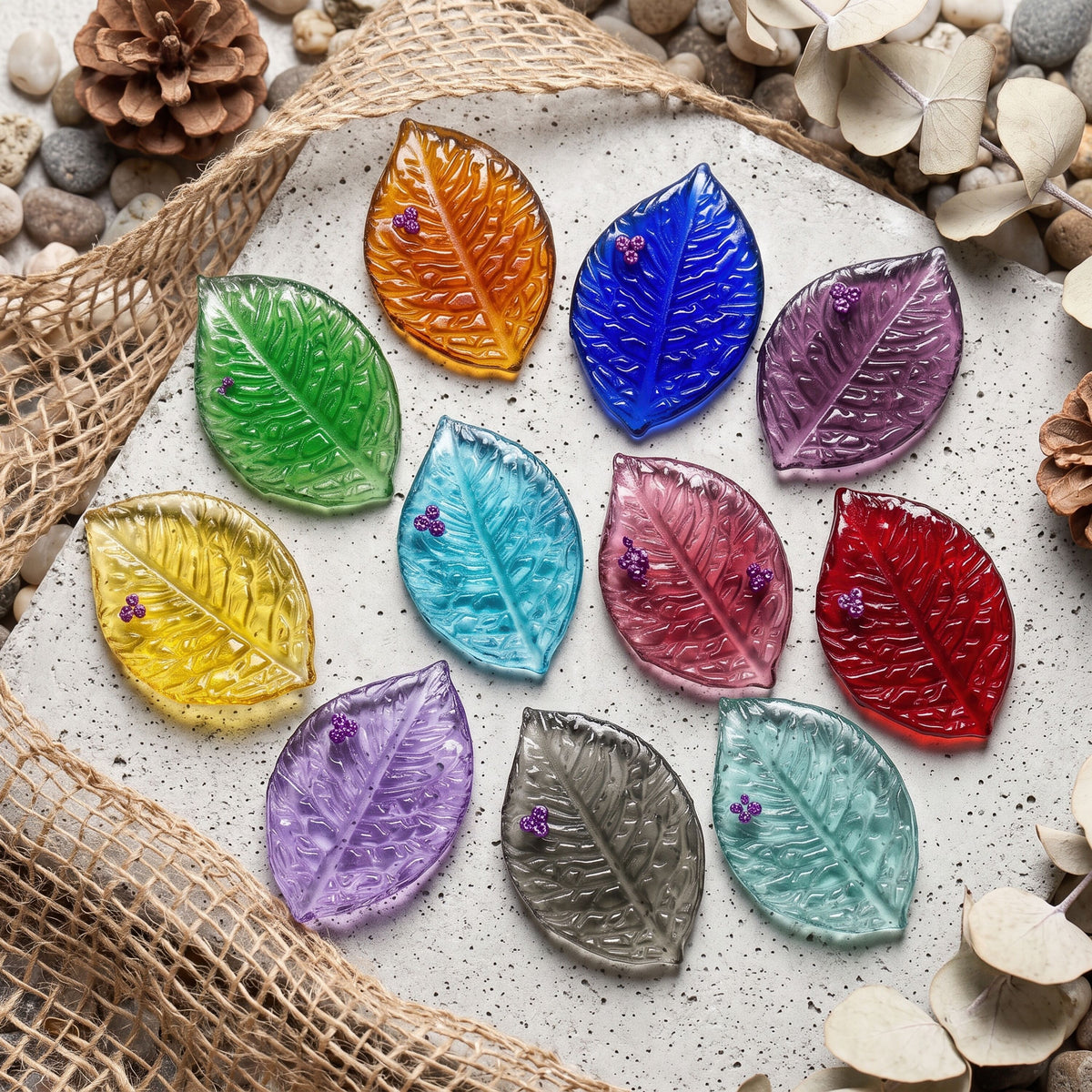 "Leaf vein pattern" resin mold