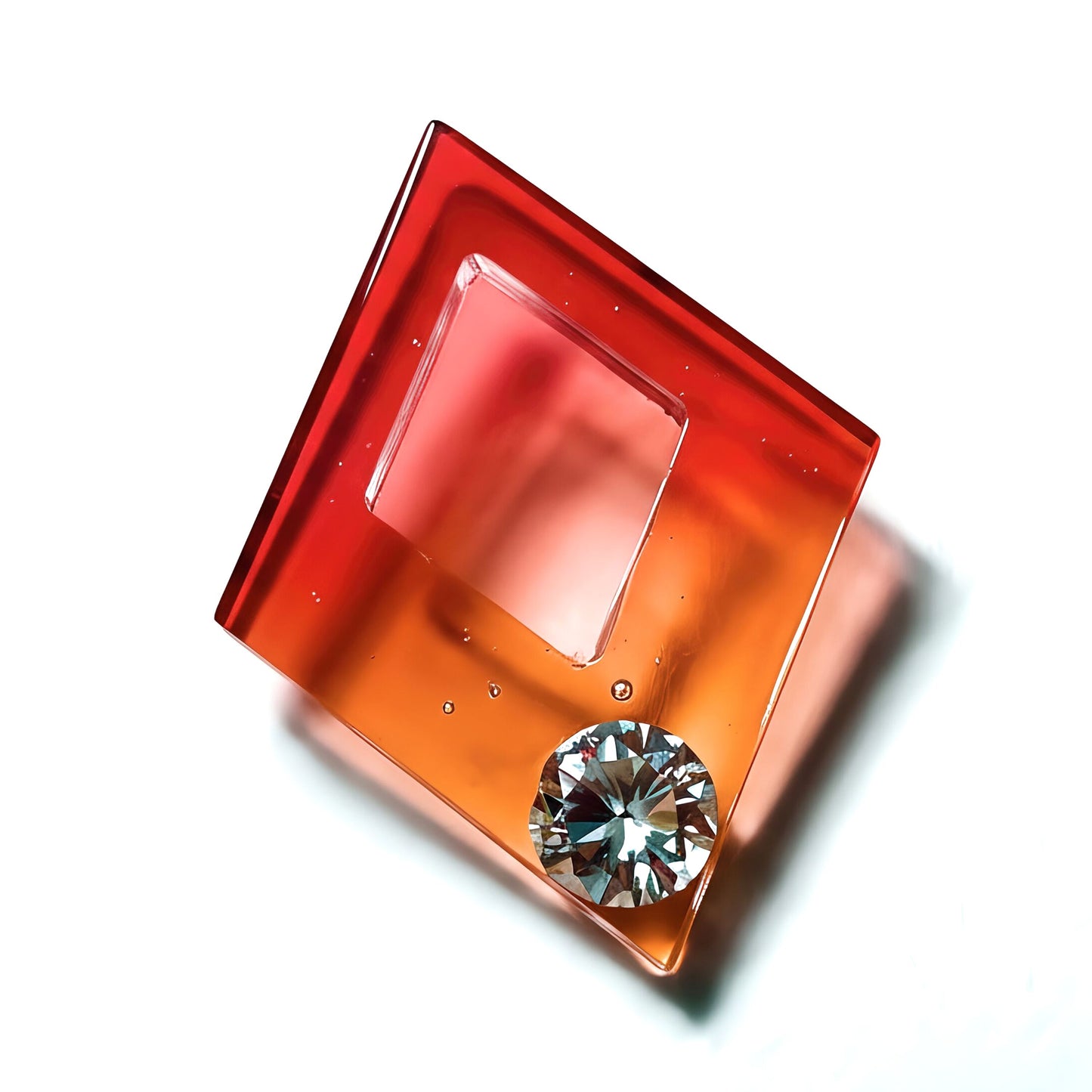 30mm「穴あきプレートダイヤ」レジン用モールド