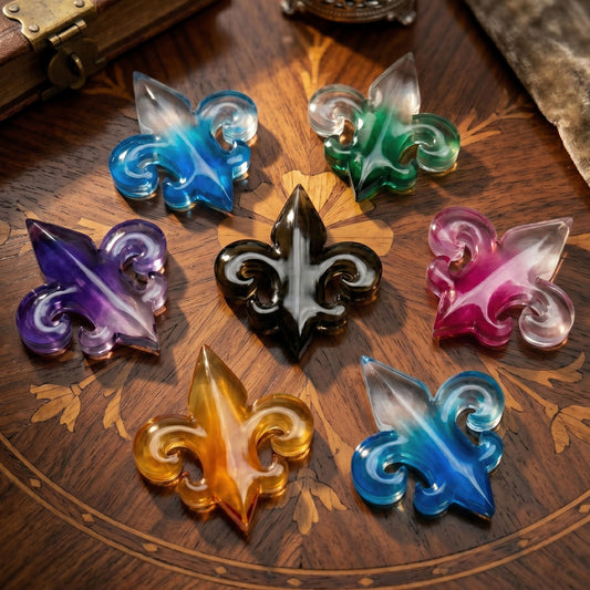 30mm "Fleur de Lis" resin mold