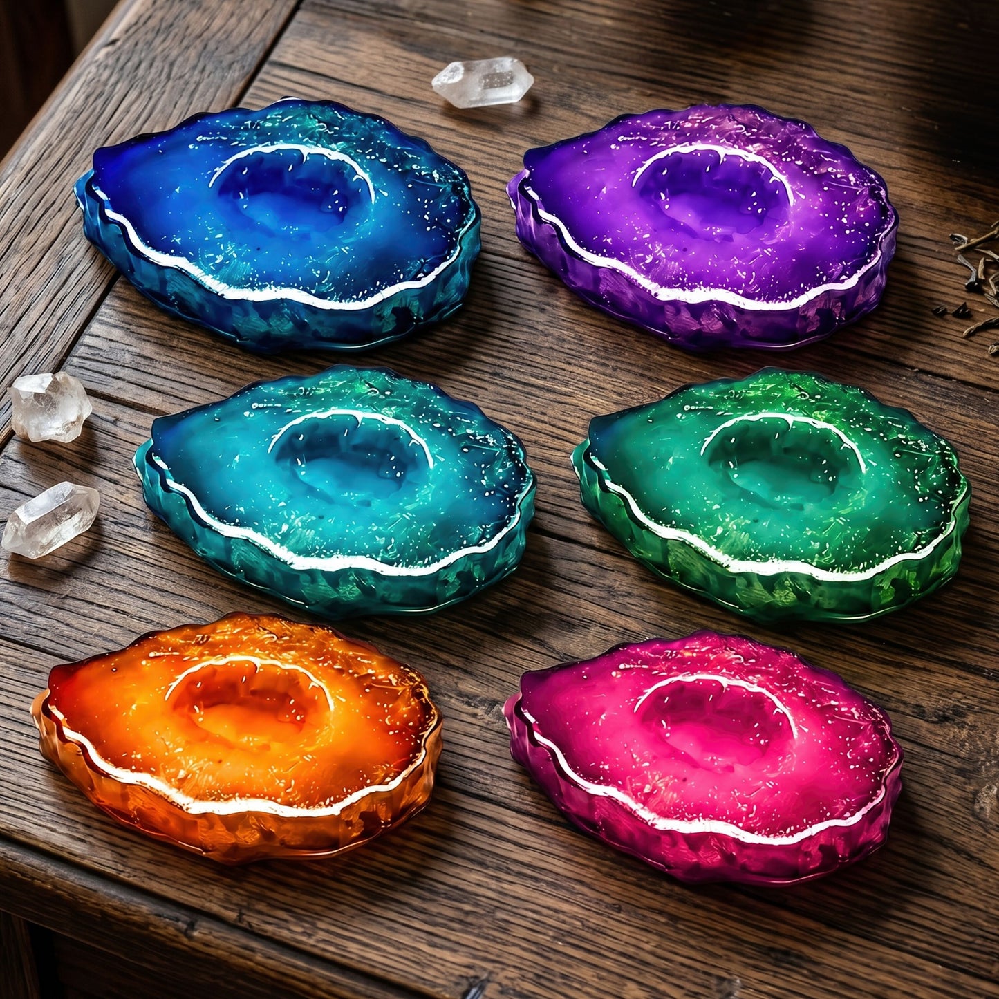 30mm "Agate Slice" resin mold