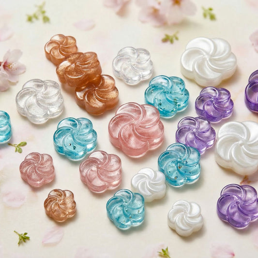 ECO「和菓子(ねじ梅）」レジン用モールド
