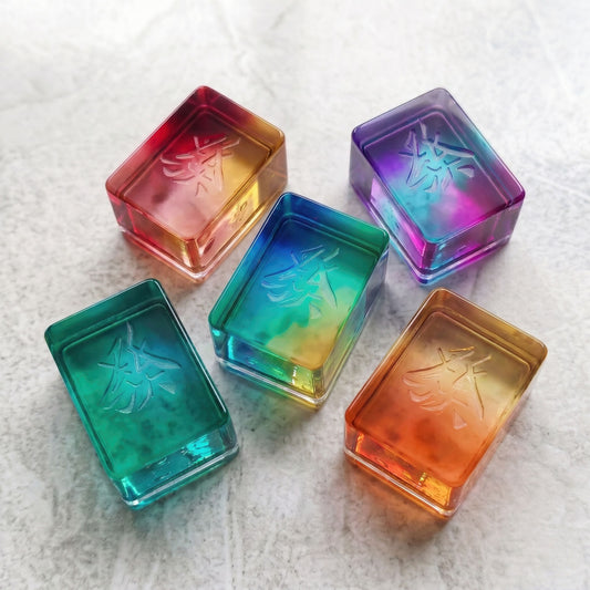 "Mahjong tile (Fa)" resin mold