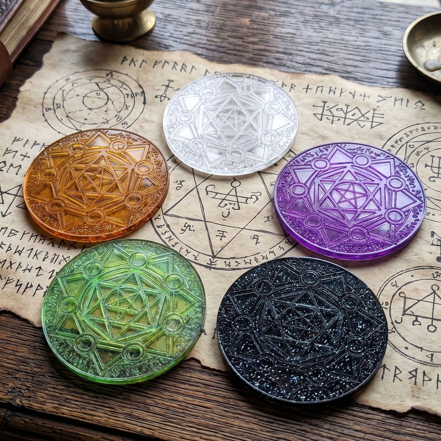 「魔方陣模様Ａ」レジン用モールド