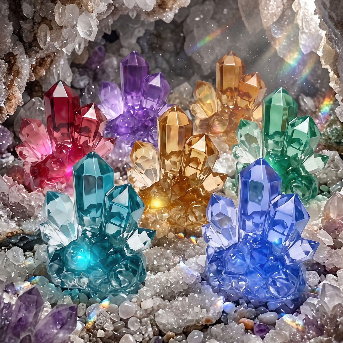 "Mineral Cluster A" resin mold