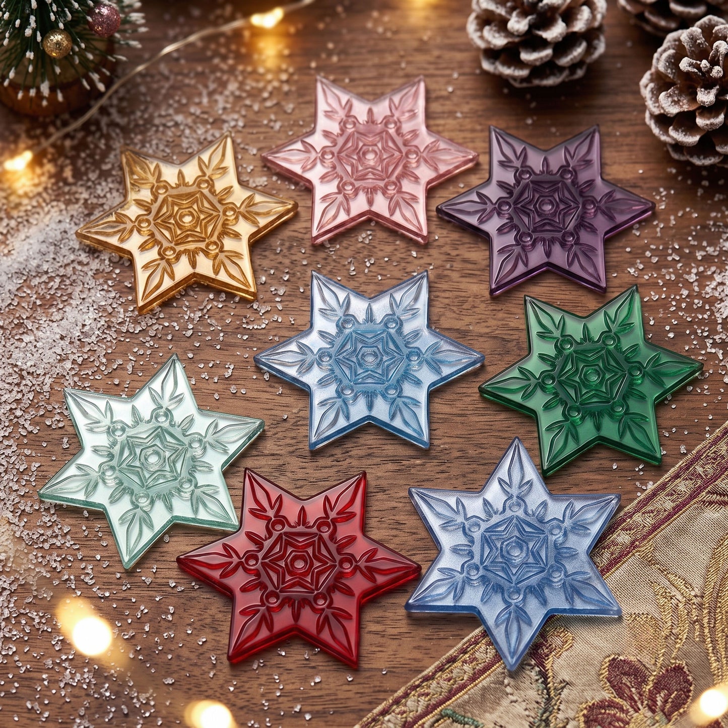 "Snowflake Pattern A" resin mold