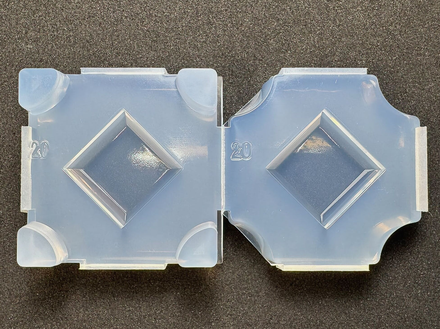 20mm「多段スクエアカット」レジン用モールド