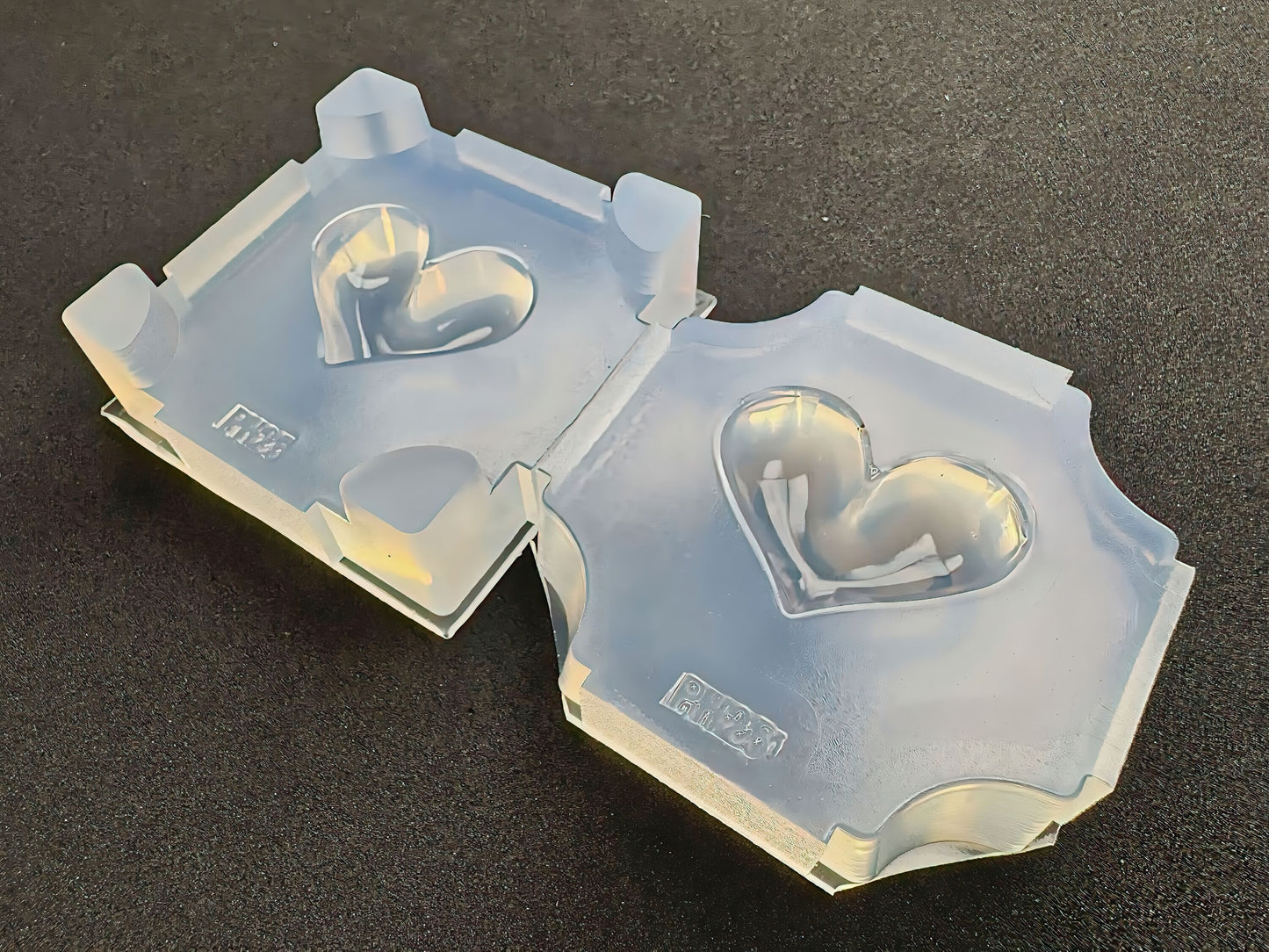「ぷっくりハート」レジン用モールド