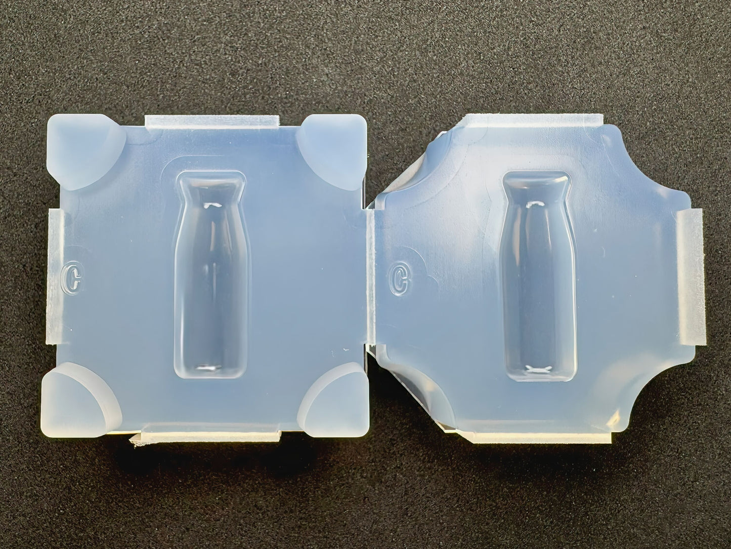 30mm「牛乳瓶C」レジン用モールド
