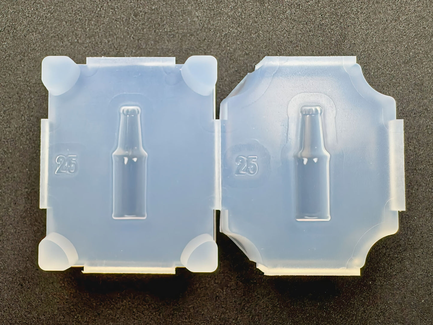 25mm「ガラス瓶A」レジン用モールド