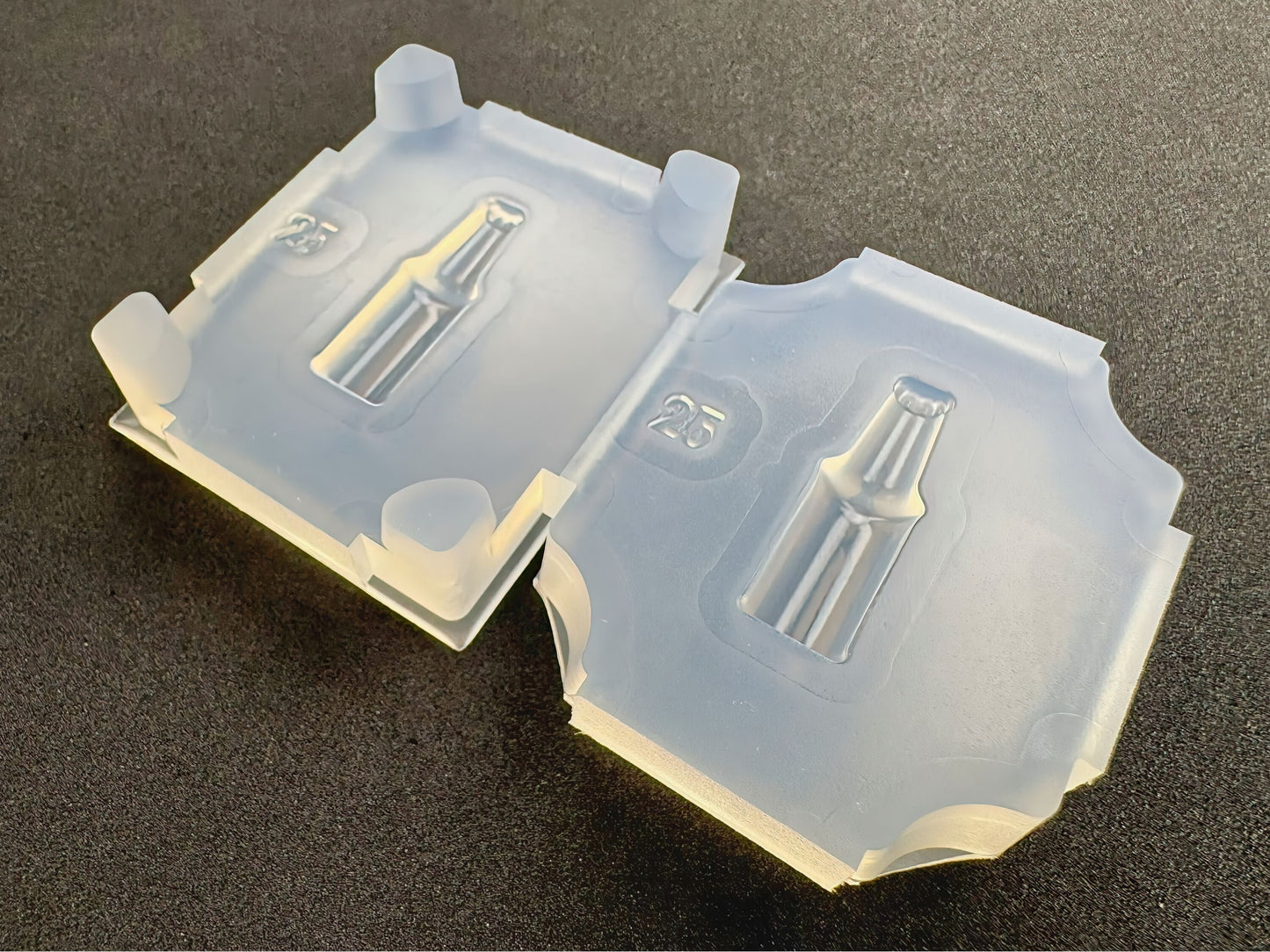 25mm「ガラス瓶A」レジン用モールド