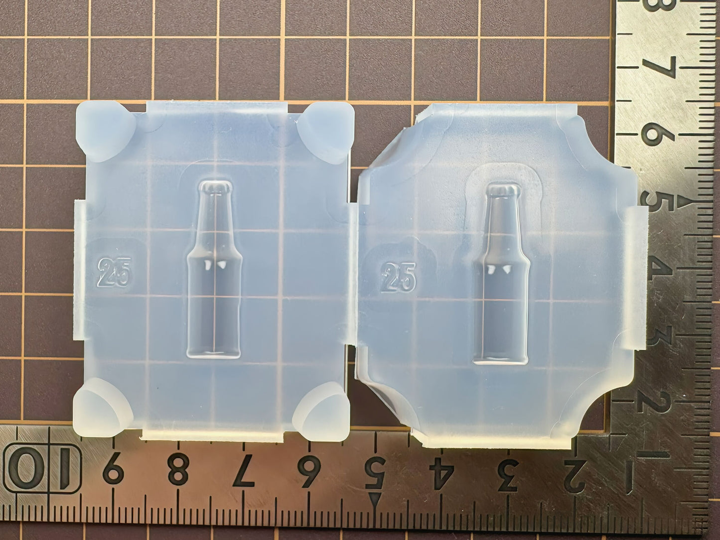 25mm「ガラス瓶A」レジン用モールド