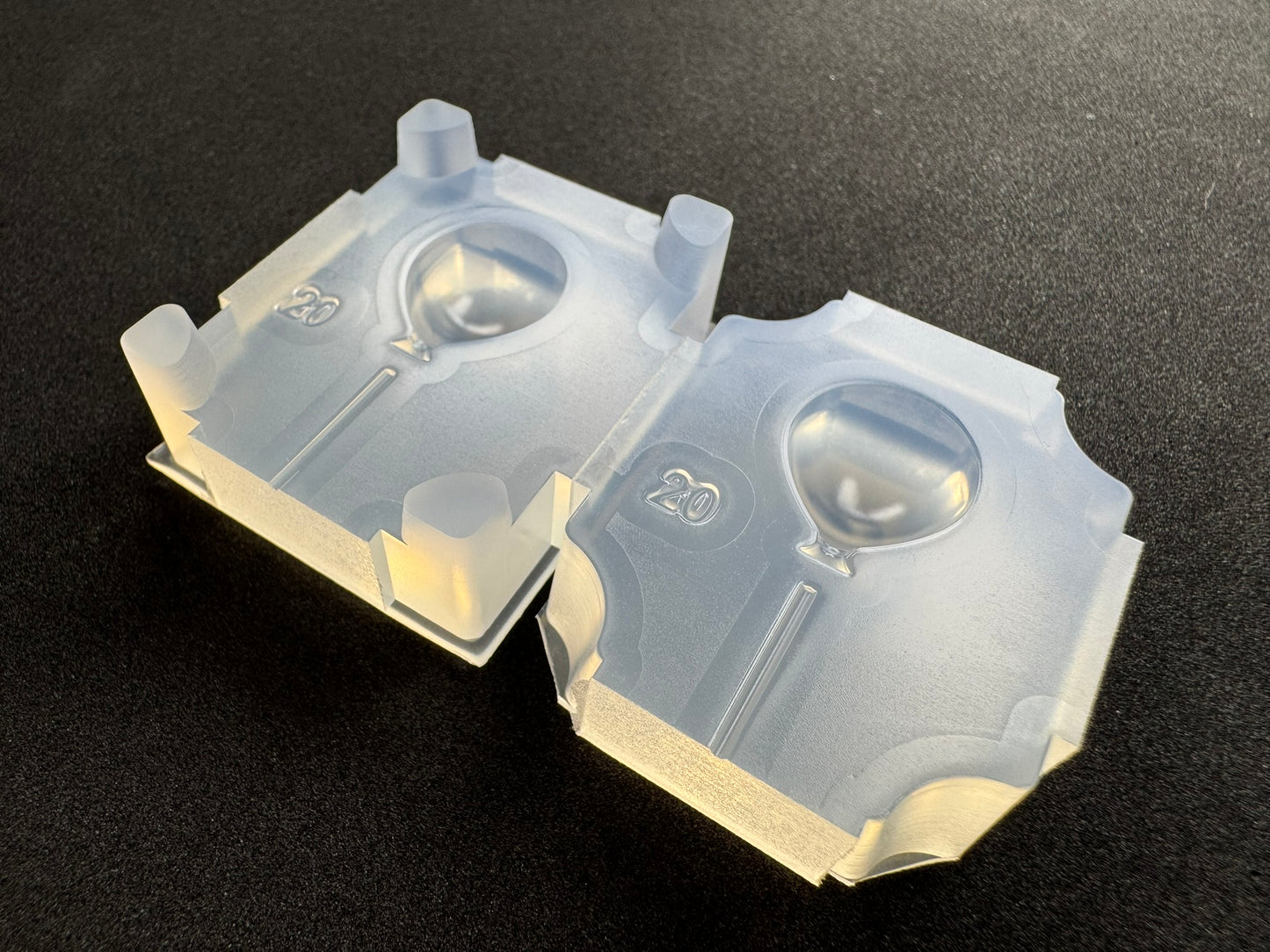 20mm「センターライン付き風船」レジン用モールド