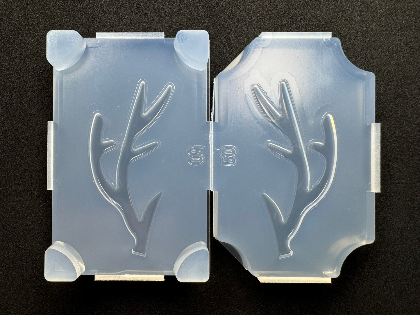 50mm「鹿の角B」レジン用モールド