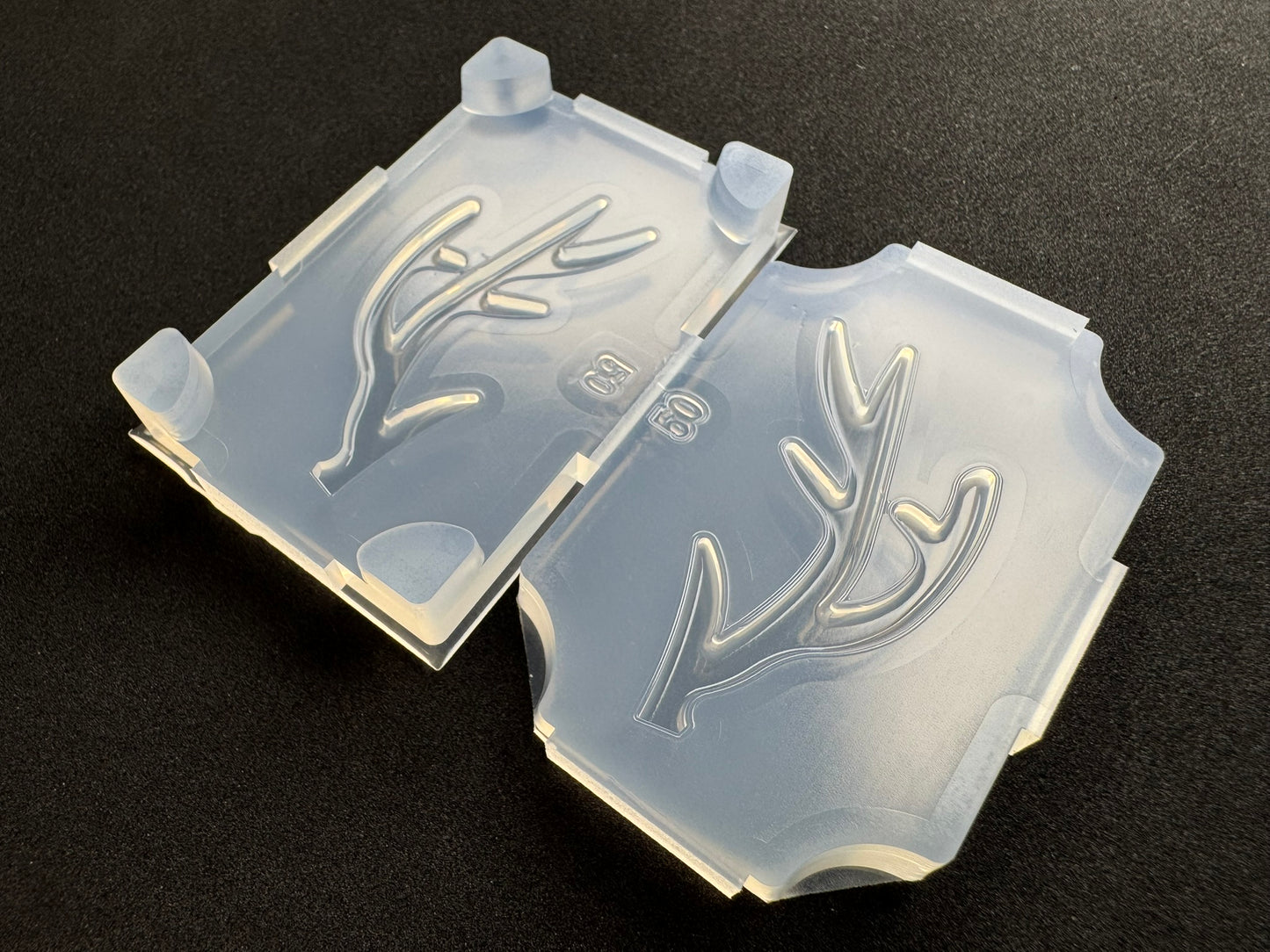 50mm「鹿の角B」レジン用モールド