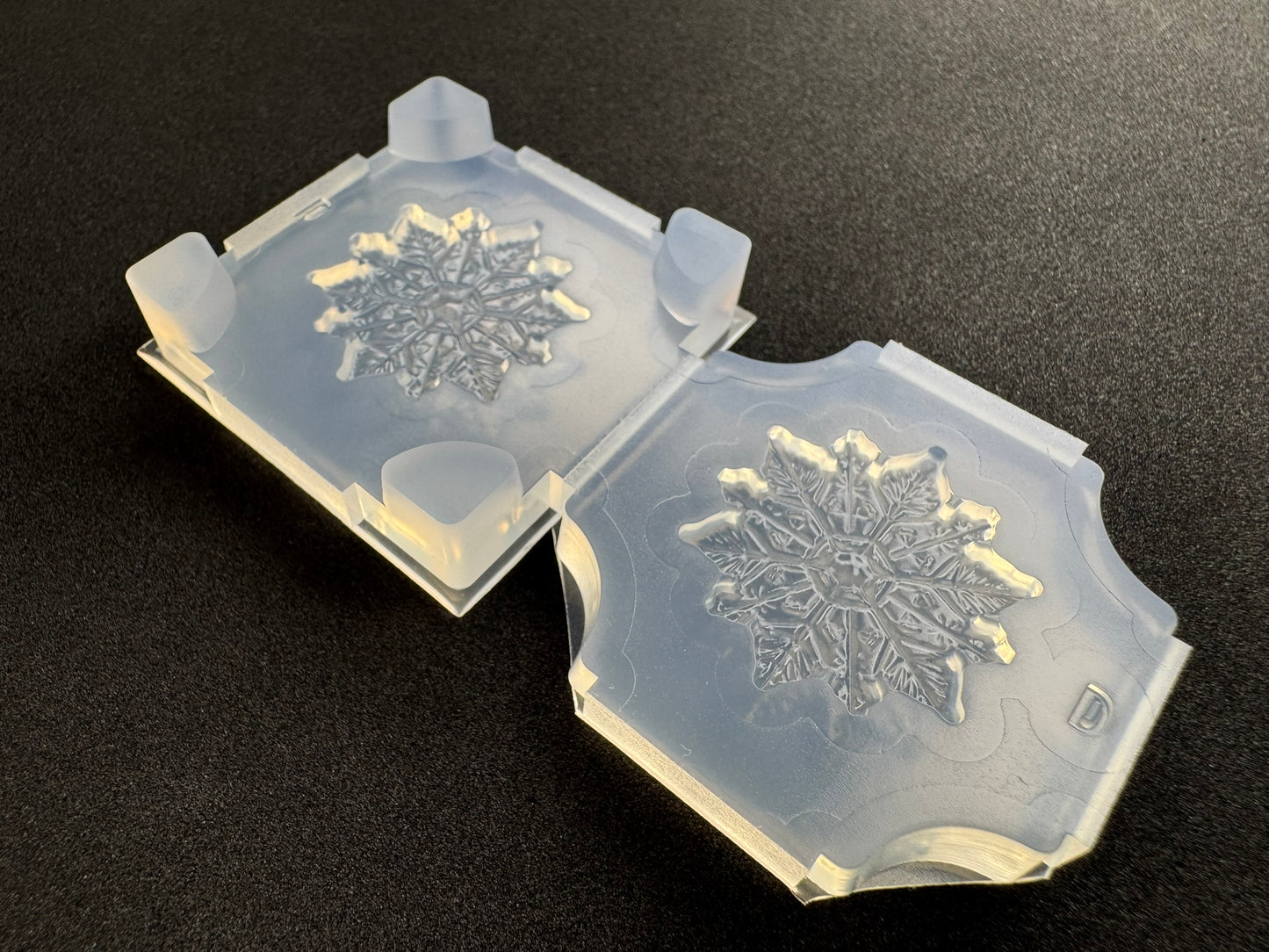 30mm「雪の結晶D」レジン用モールド