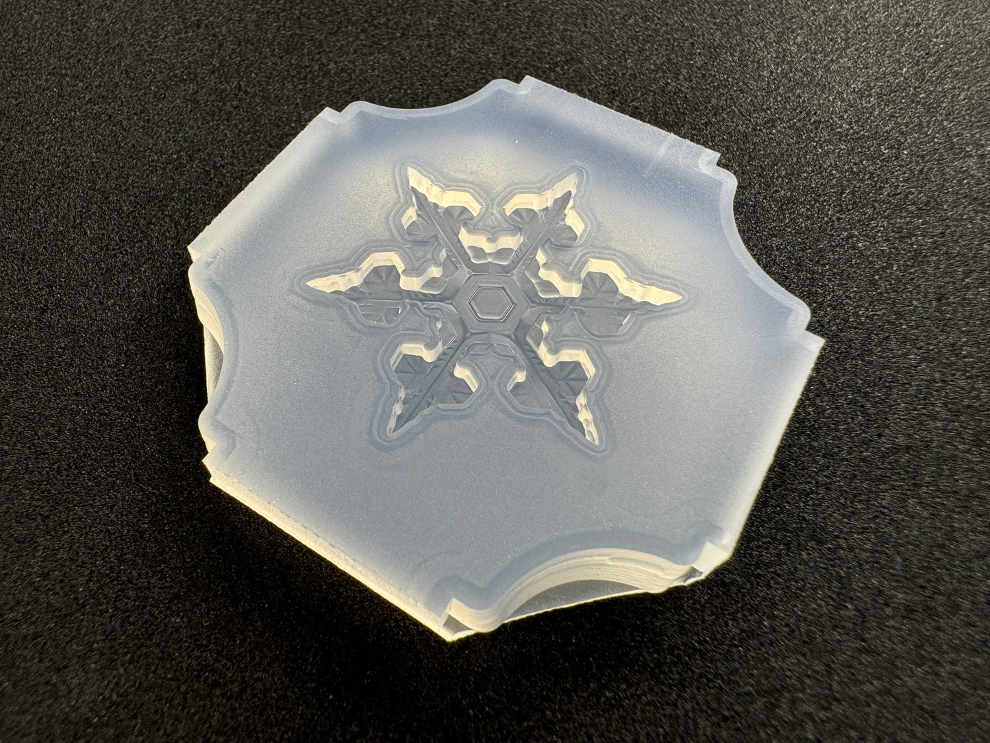 30mm「雪の結晶A」レジン用モールド