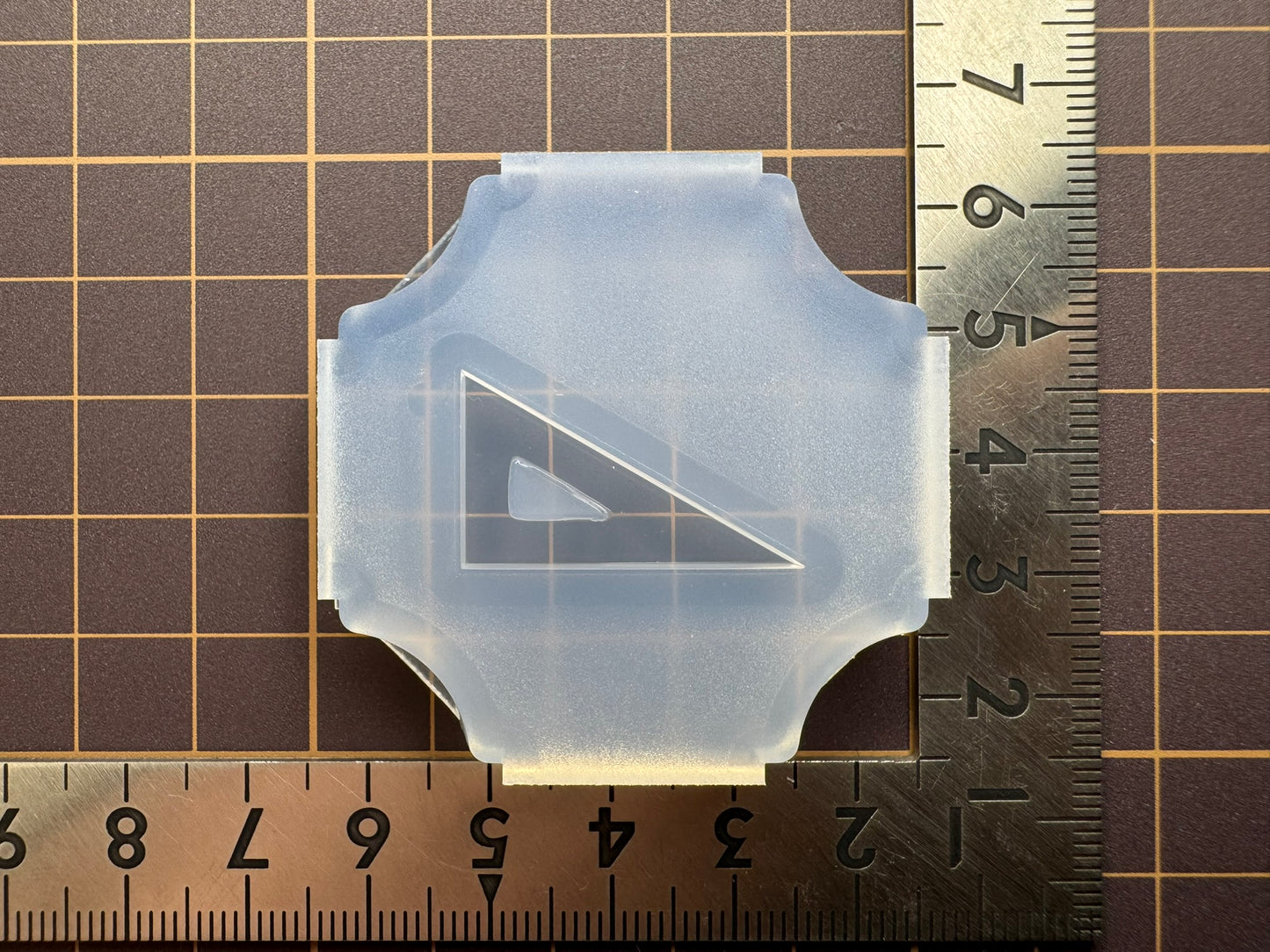 25mm「三角定規（直角三角形）」レジン用モールド