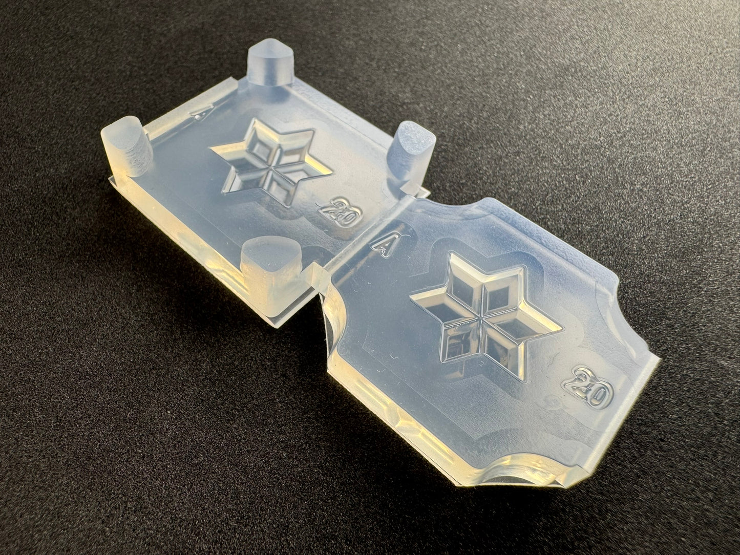 20mm「六芒星カットA」レジン用モールド