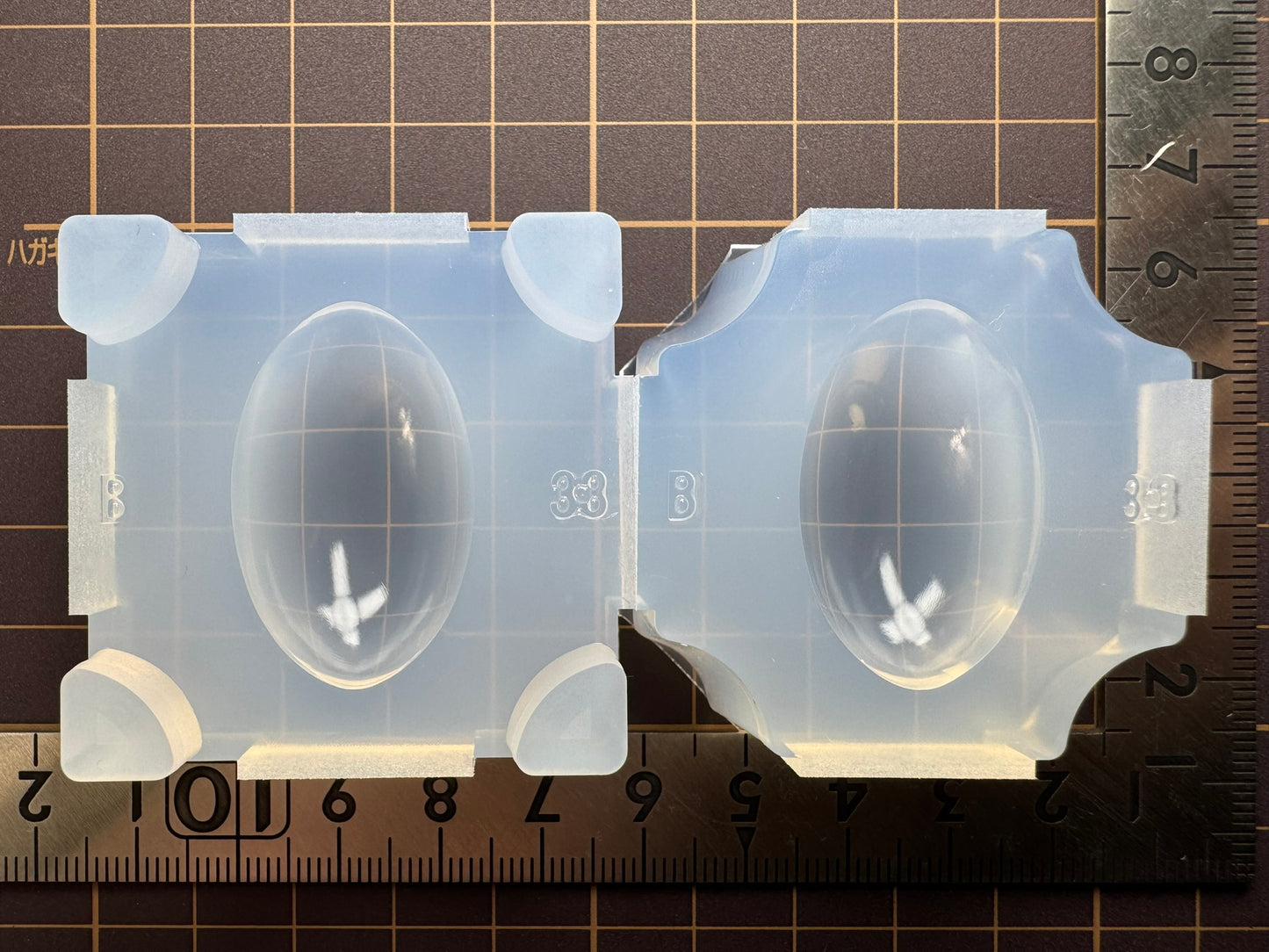 33mm「オーバルB」レジン用モールド