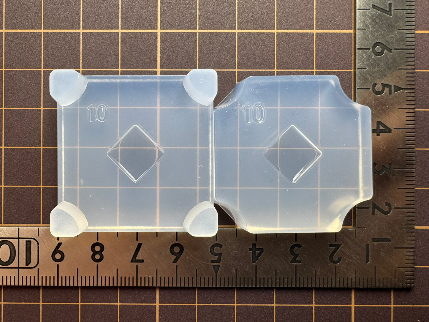 「ぷっくり正方形」レジン用モールド