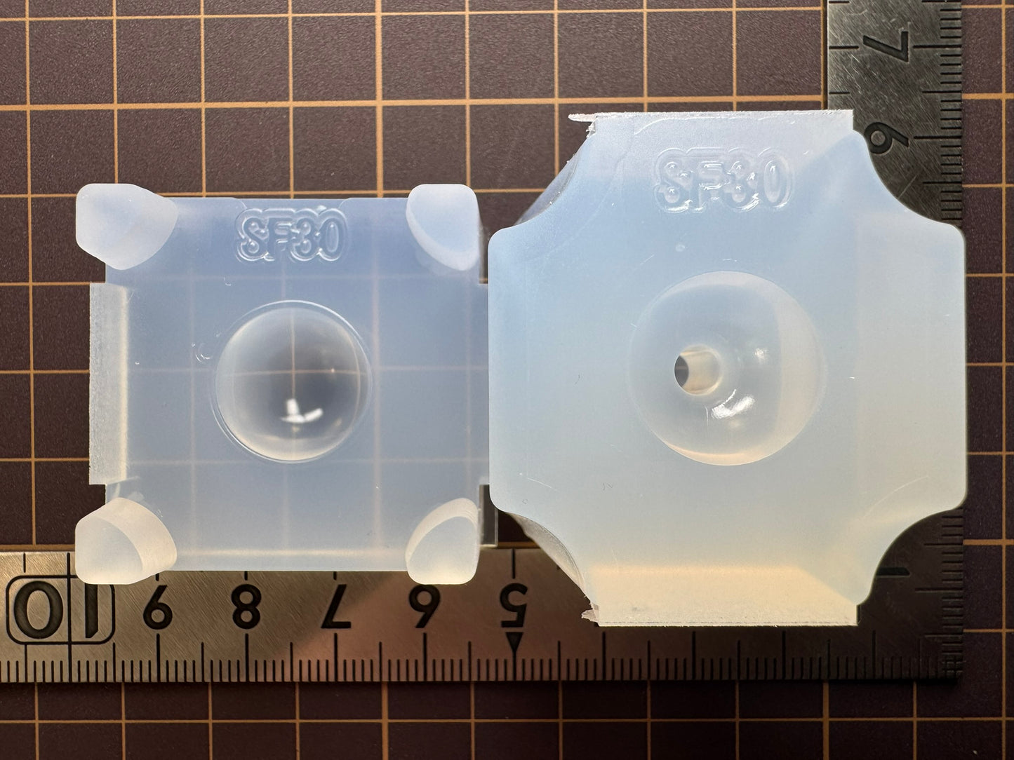 15mm「横割り丸フラスコ」レジン用モールド
