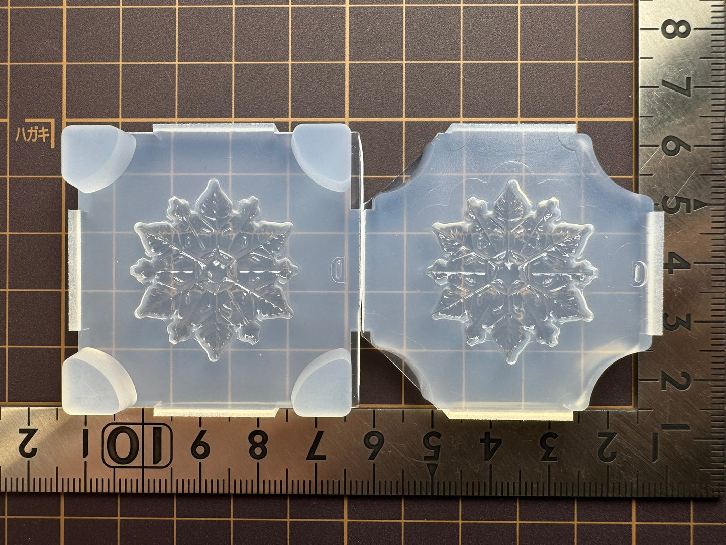 30mm「雪の結晶D」レジン用モールド