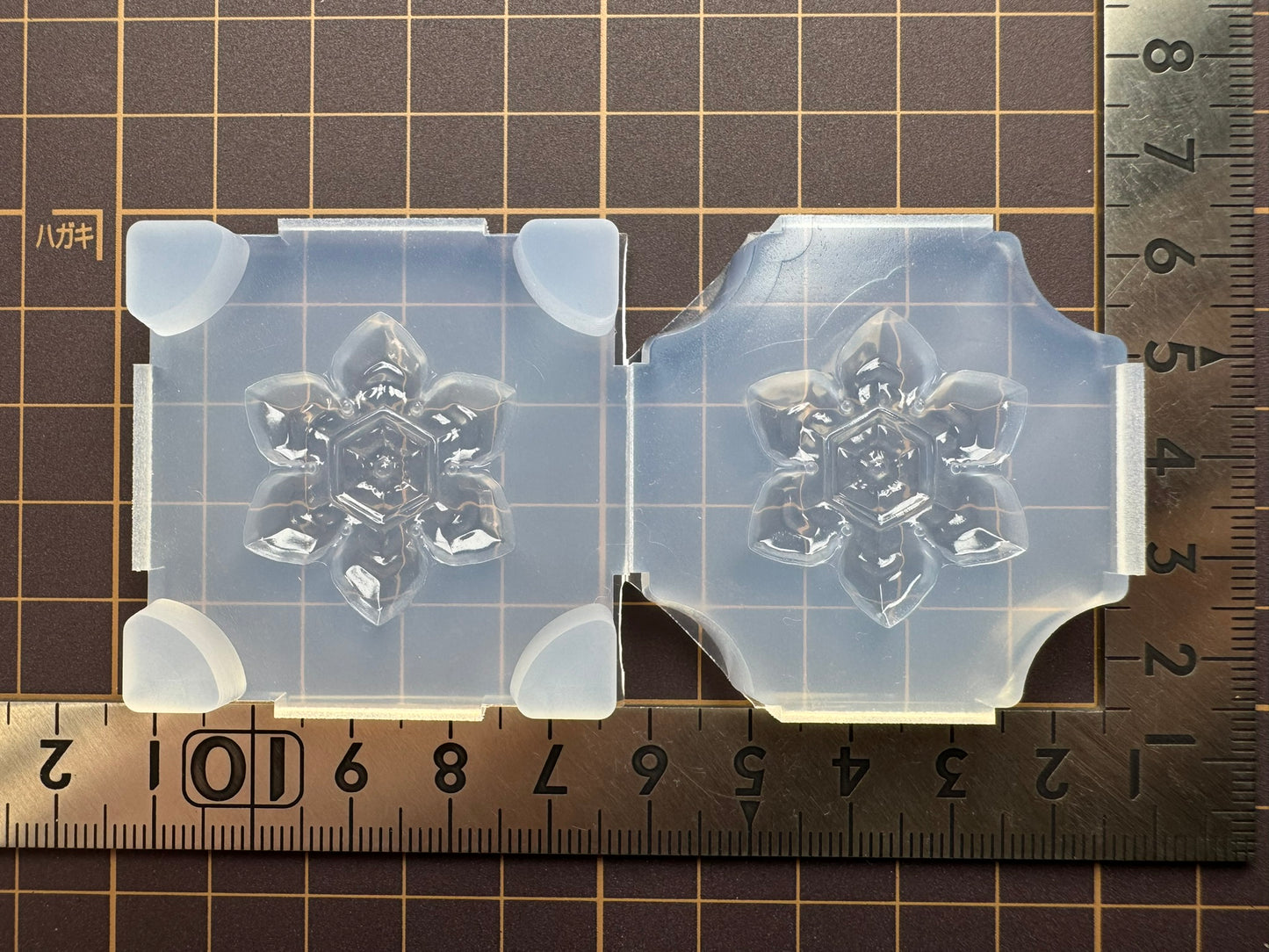 30mm「雪の結晶B」レジン用モールド