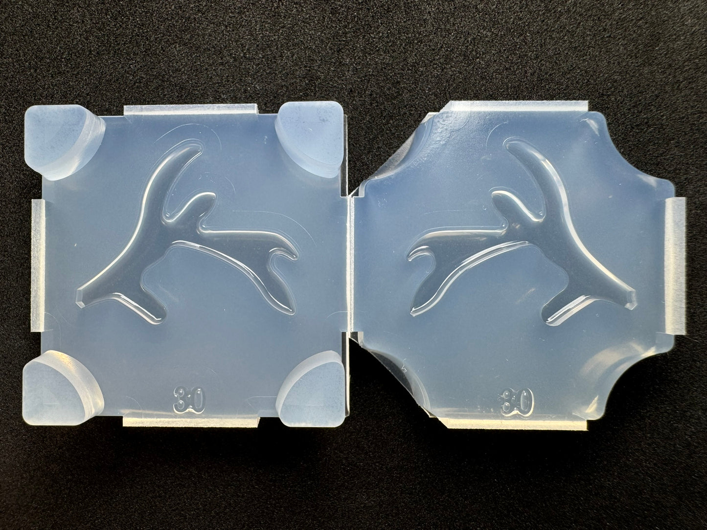 30mm「鹿の角A」レジン用モールド