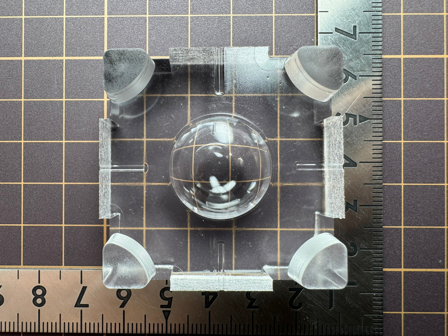 超高強度シリコン「センターライン付き球体(裏）」レジン用モールド