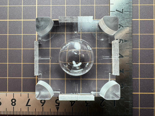 超高強度シリコン「センターライン付き球体(裏）」レジン用モールド