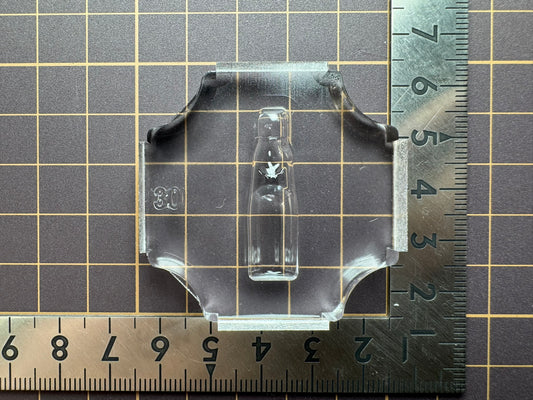 超高強度シリコン「ラムネ瓶(表)」レジン用モールド