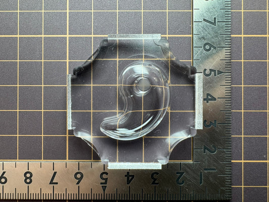 超高強度シリコン「穴あき勾玉(表）」レジン用モールド