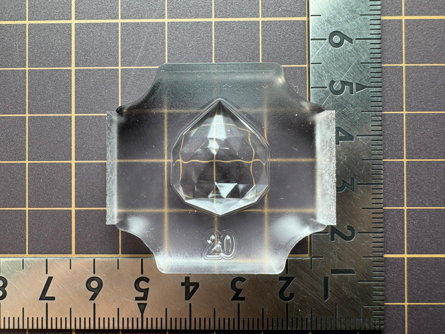 Ultra-strong silicone "20mm teardrop cut (front)" resin mold