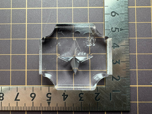 超高強度シリコン「立体四芒星A(表)」レジン用モールド