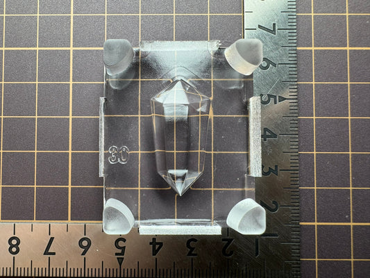 Ultra-high strength silicone "Crystal (back)" resin mold